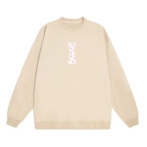 Floral Print Crewneck Sweatshirt – Khaki