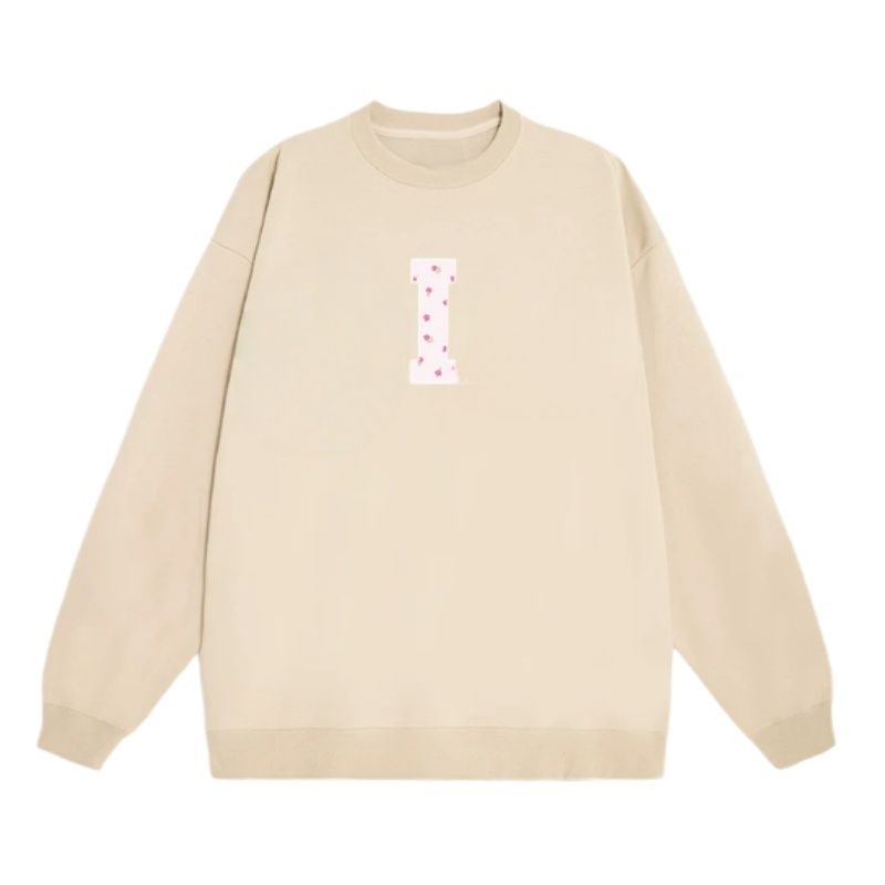Floral Print Crewneck Sweatshirt – Khaki