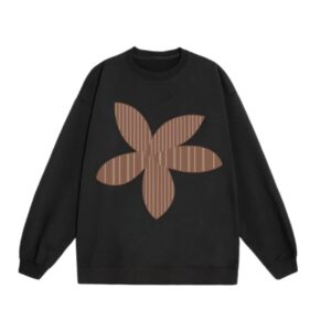 "Wandering Flower Shadows" Printed Crewneck Sweatshirt