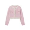 Pink Bow Knit Sweater