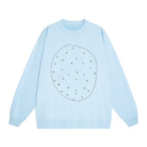 Spotted Print Sweatshirt — Blue