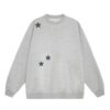 Star and Stripe Print Crewneck Sweatshirt